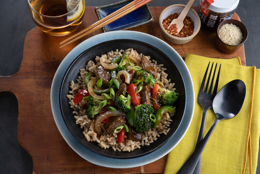 Beef with Broccoli and Brown Rice