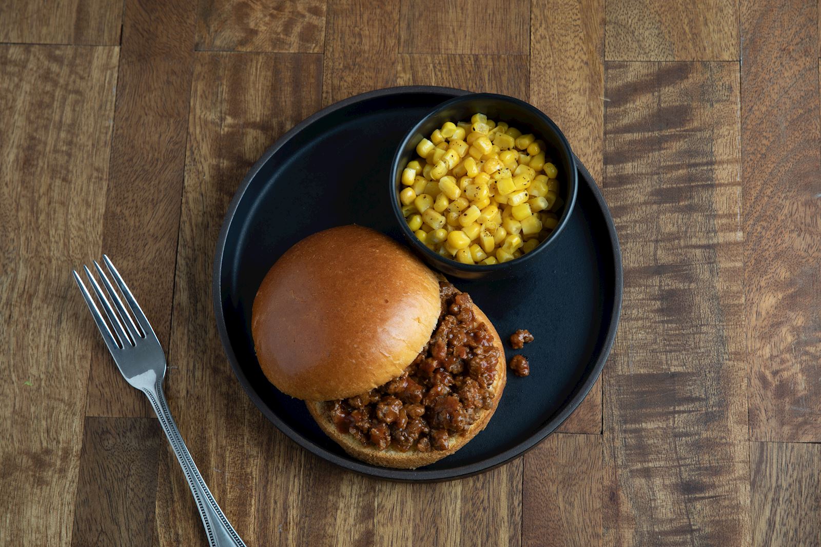 Sloppy Joe and Seasoned Corn